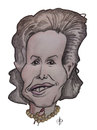 Cartoon: Portrait Asma al-Assad (small) by Strassengalerie tagged asma,al,assad