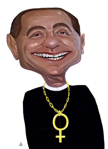 Cartoon: BERLUSCONI (medium) by drljevicdarko tagged berlusconi