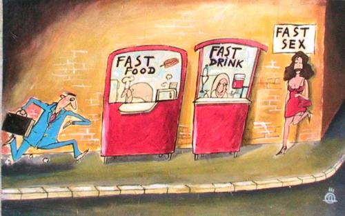 Cartoon: fast life (medium) by drljevicdarko tagged fast,life