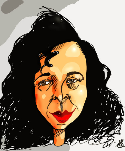 Cartoon: Menekse Cam (medium) by drljevicdarko tagged portrait