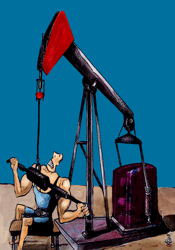 Cartoon: oil pump (medium) by drljevicdarko tagged oil,pump