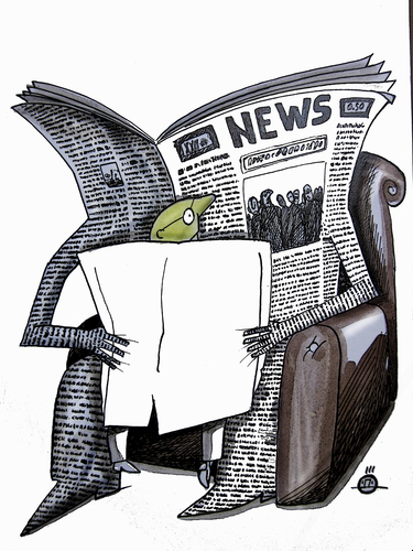 Cartoon: reader (medium) by drljevicdarko tagged reader