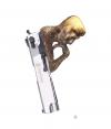 Cartoon: thinker gun (small) by drljevicdarko tagged thinker gun