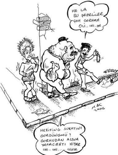 Cartoon: Mixtur2 (medium) by mali tagged pala,remzi,tayyip,erdogan,abdullah,guel,blues,brothers