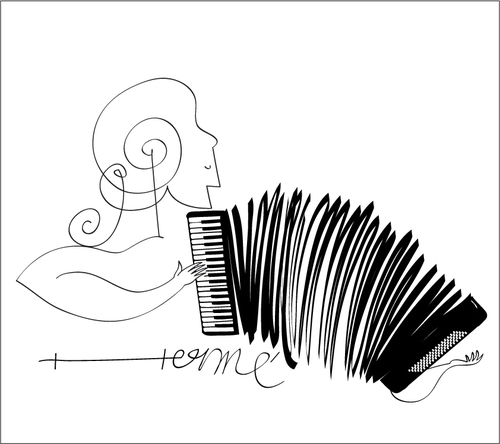 Cartoon: acordeon (medium) by Herme tagged music