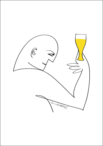 Cartoon: Olivia drink (medium) by Herme tagged drink,drink