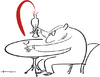 Cartoon: Circus drunk (small) by Herme tagged drinks dronk wine bar pub