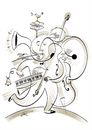 Cartoon: one man band (small) by Herme tagged musicians,band,one,man