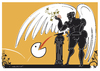 Cartoon: PacWine (small) by Herme tagged pacman wine icarus