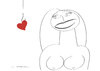 Cartoon: The bait 2 (small) by Herme tagged love