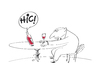 Cartoon: VENTRILOQUIST (small) by Herme tagged ventriloquist bar pub wine