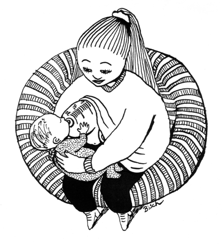 Cartoon: Milchfabrikation (medium) by BiSch tagged stillen,nursing,breastfeeding,mutter,mother,baby,muttertag,milk,milch,illustration,mutterschaft,stillen,baby,familie,mutter,muttertag