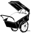 Cartoon: Vampirbaby (small) by BiSch tagged halloween,vampir,kinderwagen,baby,sarg