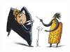 Cartoon: Intercambio (small) by charli tagged cultura musica razas