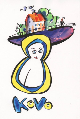Cartoon: 8 MARCH. WOMENSDAY. POSTCARD (medium) by Kestutis tagged lithuania,kestutis,woman,märz,march,postkarte,postcard,man,womensday