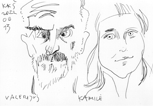Cartoon: Artists and models. Sketches 7 (medium) by Kestutis tagged sketch,art,kunst,model,kestutis,lithuania