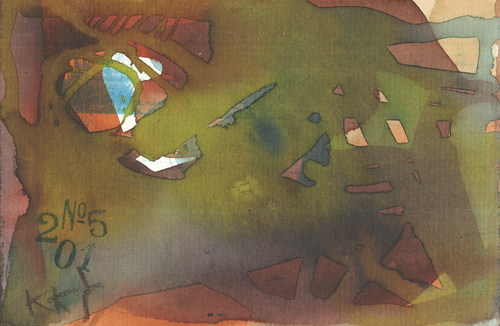 Cartoon: Automatism humor. Pirate and (medium) by Kestutis tagged dada,postcard,automatism,watercolor,kestutis,lithuania,humor,pirate,parrot