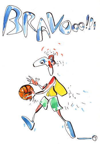 Basketball Air King. Wings By Kestutis | Media & Culture Cartoon | TOONPOOL Basketball Air King. Wings By Kestutis | Media & Culture Cartoon | TOONPOOL