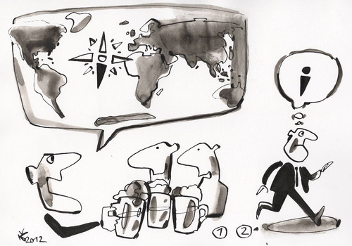 Cartoon: COMMUNICATION (medium) by Kestutis tagged beer,communication,bier,oktoberfest,kestutis,siaulytis,lithuania