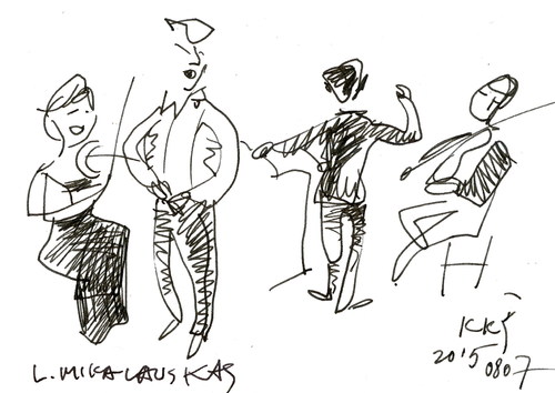 Cartoon: Concert. Sketch (medium) by Kestutis tagged music,lithuania,kestutis,sketch,concert