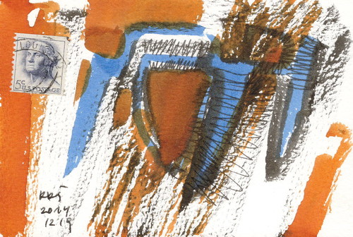 Cartoon: Cryptography - Cryptogram (medium) by Kestutis tagged cryptogram,calligraphy,cryptography,letter,kestutis,lithuania,dada,postcard,kunst,art,post