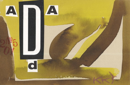 Cartoon: DAdA (medium) by Kestutis tagged kunst,art,lithuania,kestutis,postcard,dada