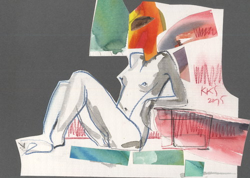 Cartoon: DADA Interplay (medium) by Kestutis tagged dada,art,kunst,kestutis,lithuania,sketch