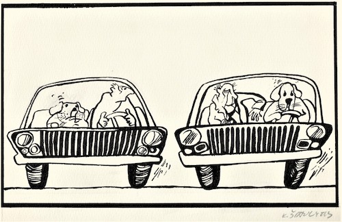 Cartoon: Dog (medium) by Kestutis tagged dog,kestutis,lithuania