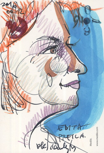 Cartoon: Edita (medium) by Kestutis tagged sketch,kestutis,lithuania