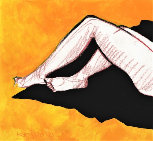 Cartoon: Evening (medium) by Kestutis tagged sketch,kestutis,lithuania