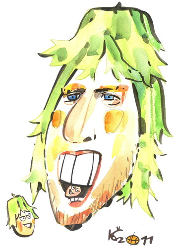 Cartoon: HARD NUT - DIRK NOWITZKI (medium) by Kestutis tagged basketball,sport,nut