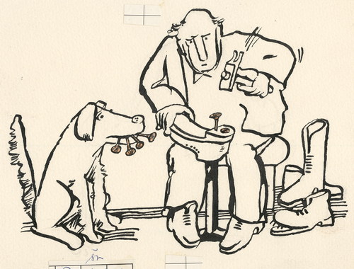 Cartoon: Helper (medium) by Kestutis tagged kestutis,lithuania,dog