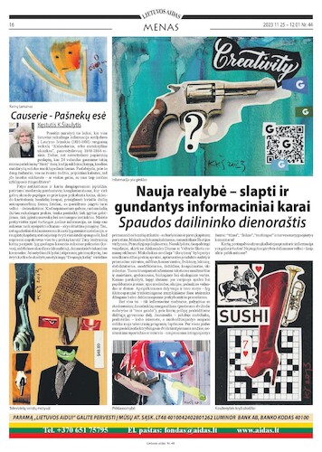 Cartoon: Information wars (medium) by Kestutis tagged information,newspaper,kestutis,lithuania,war,causerie,art,kunst