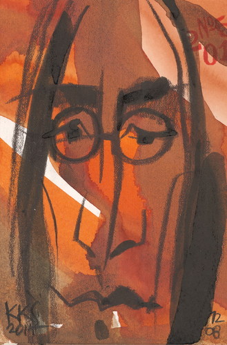 Cartoon: John Lennon in New York (medium) by Kestutis tagged john,lennon,kestutis,newyork,ny,us,uk,lithuania,beatles,england