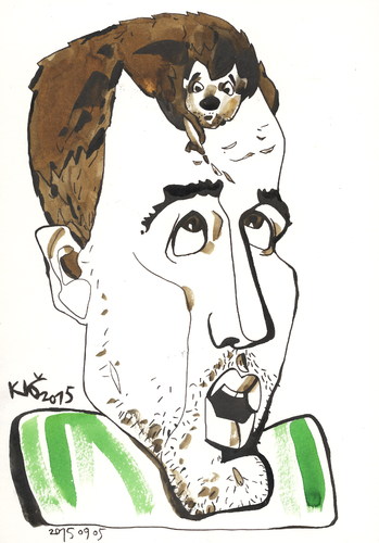 Cartoon: Jonas Maciulis (medium) by Kestutis tagged basketball,kestutis,lithuania,portrait,humourgraphy