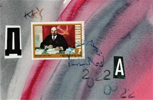 Cartoon: LENIN AND DADAISM 4 (medium) by Kestutis tagged dada,postcard,switzerland,zurich,leninin,russia,kestutis,lithuania,dadaism