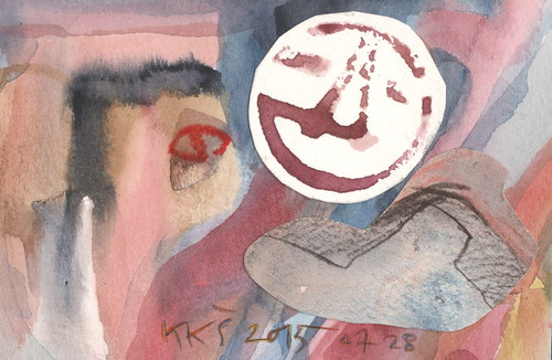 Cartoon: Lover (medium) by Kestutis tagged dada,postcard,kestutis,lithuania,lover,art,kunst