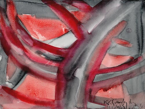 Cartoon: November (medium) by Kestutis tagged kestutis,lithuania,art,watercolor,kunst