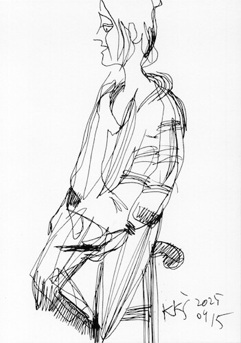 Cartoon: Painters Posers and Pencils 6 (medium) by Kestutis tagged sketch,painter,art,kunst,pencil,kestutis,lithuania