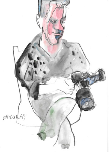 Cartoon: Photographer Arturas (medium) by Kestutis tagged dada,sketch,kestutis,lithuania,photo