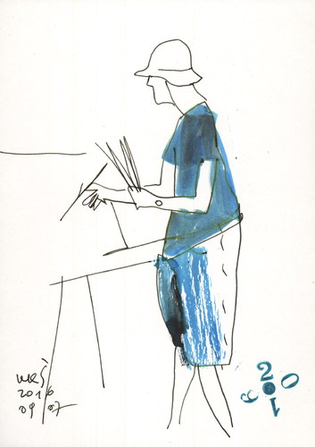 Cartoon: Plein-air artists (medium) by Kestutis tagged pleinair,artist,kestutis,lithuania,sketch