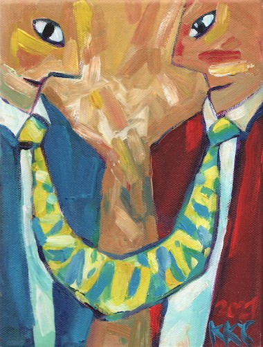 Cartoon: Politicians (medium) by Kestutis tagged politicians,acrylic,kestutis,lithuania,art,kunst