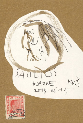 Cartoon: Portrait S (medium) by Kestutis tagged dada,postcard,portrait,sketch,kestutis,lithuania