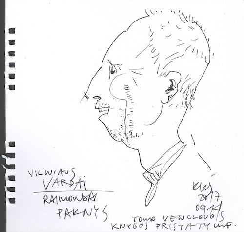 Cartoon: Publisher Raimondas Paknys (medium) by Kestutis tagged kestutis,lithuania,sketch