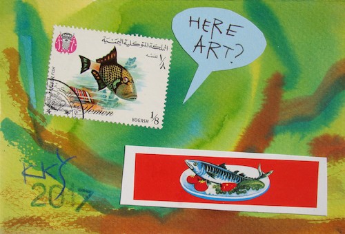 Cartoon: Question (medium) by Kestutis tagged question,dada,postcard,mail,art,kunst,kestutis,lithuania