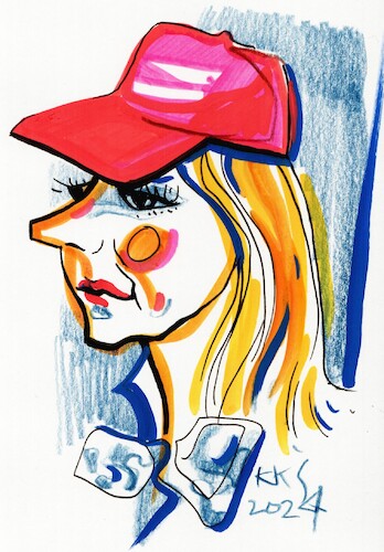 Cartoon: Ruta Janutiene (medium) by Kestutis tagged journalist,sketch,kestutis,lithuania