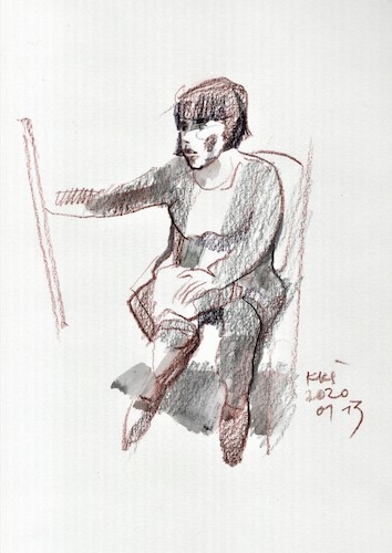 Cartoon: Sketch art. Artist and model 7 (medium) by Kestutis tagged sketch,art,kunst,artist,model,kestutis,lithuania