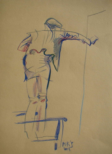 Cartoon: Sketch. Artist and model 2 (medium) by Kestutis tagged sketch,artist,model,kestutis,lithuania