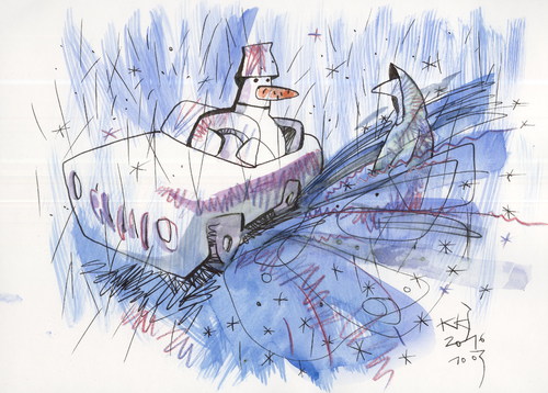 Cartoon: Sleet (medium) by Kestutis tagged snow,rain,autumn,winter,kestutis,lithuania