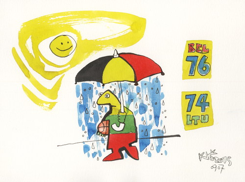 Cartoon: Something wrong (medium) by Kestutis tagged basketball,kestutis,lithuania